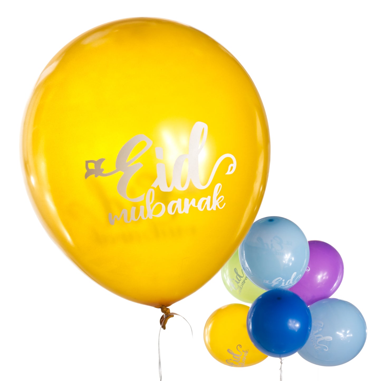 Eid Balloons - 10pk - Colourful Garden Galaxy Design