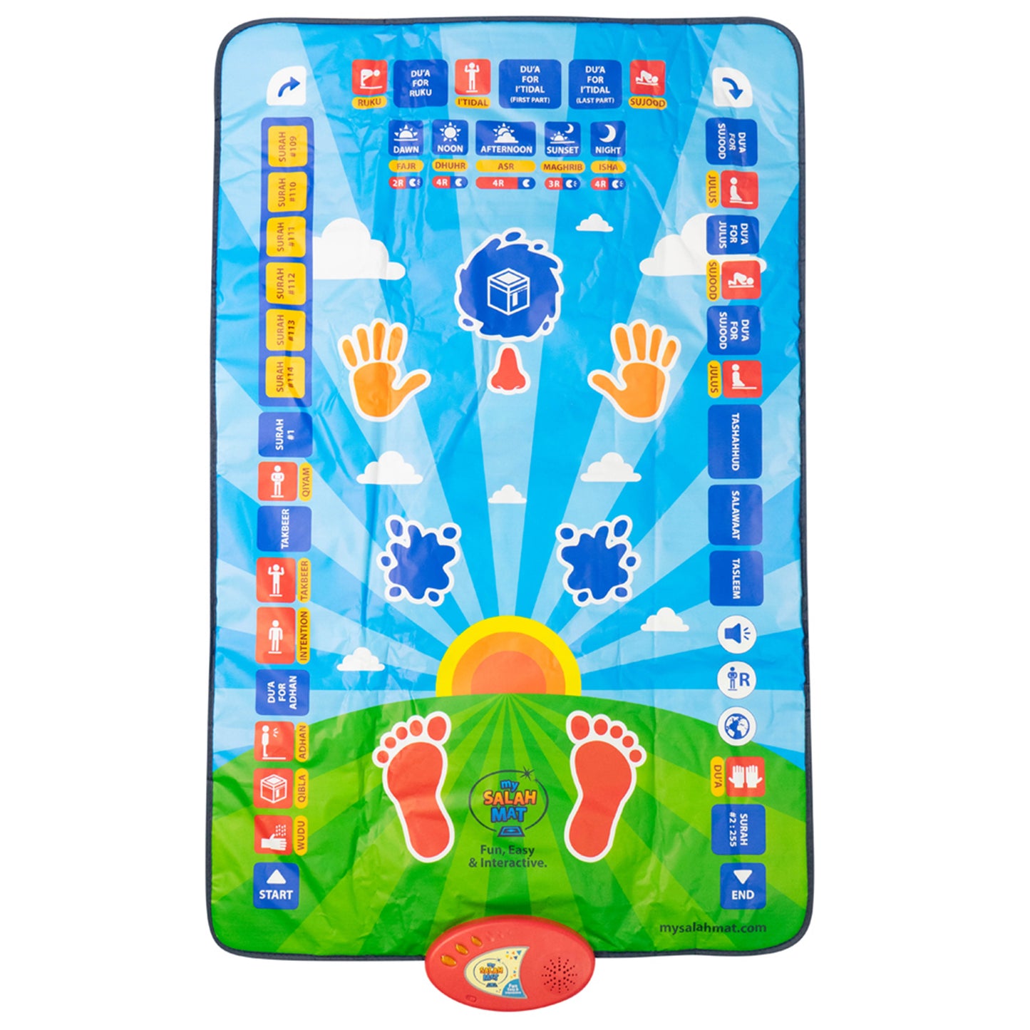 CLEARANCE - Omar & Hana My Salah Mat - Interactive Kids Prayer Mat | Sejadah Interaktif Kanak-Kanak