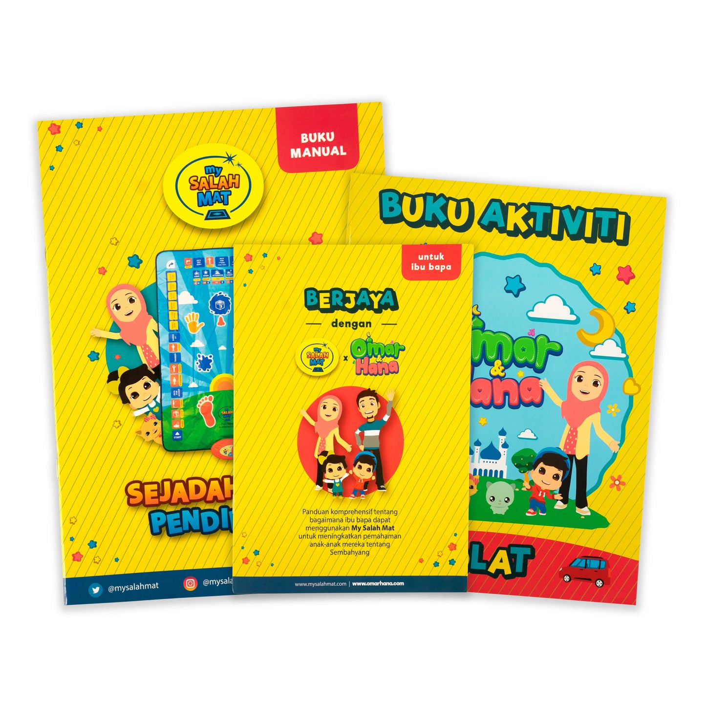 CLEARANCE - Omar & Hana My Salah Mat - Interactive Kids Prayer Mat | Sejadah Interaktif Kanak-Kanak