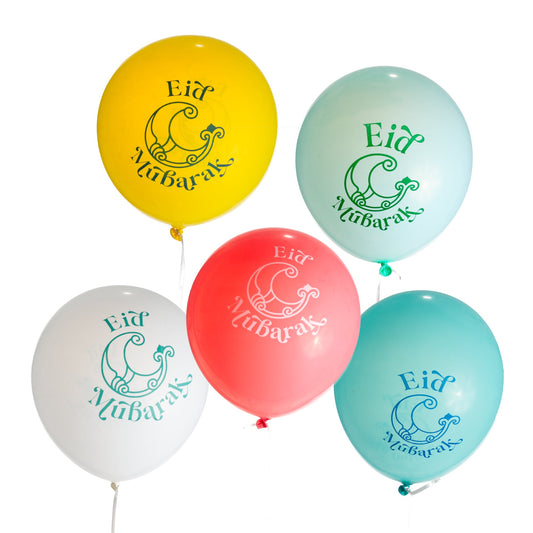 Bloom Moon Eid Mubarak Balloons