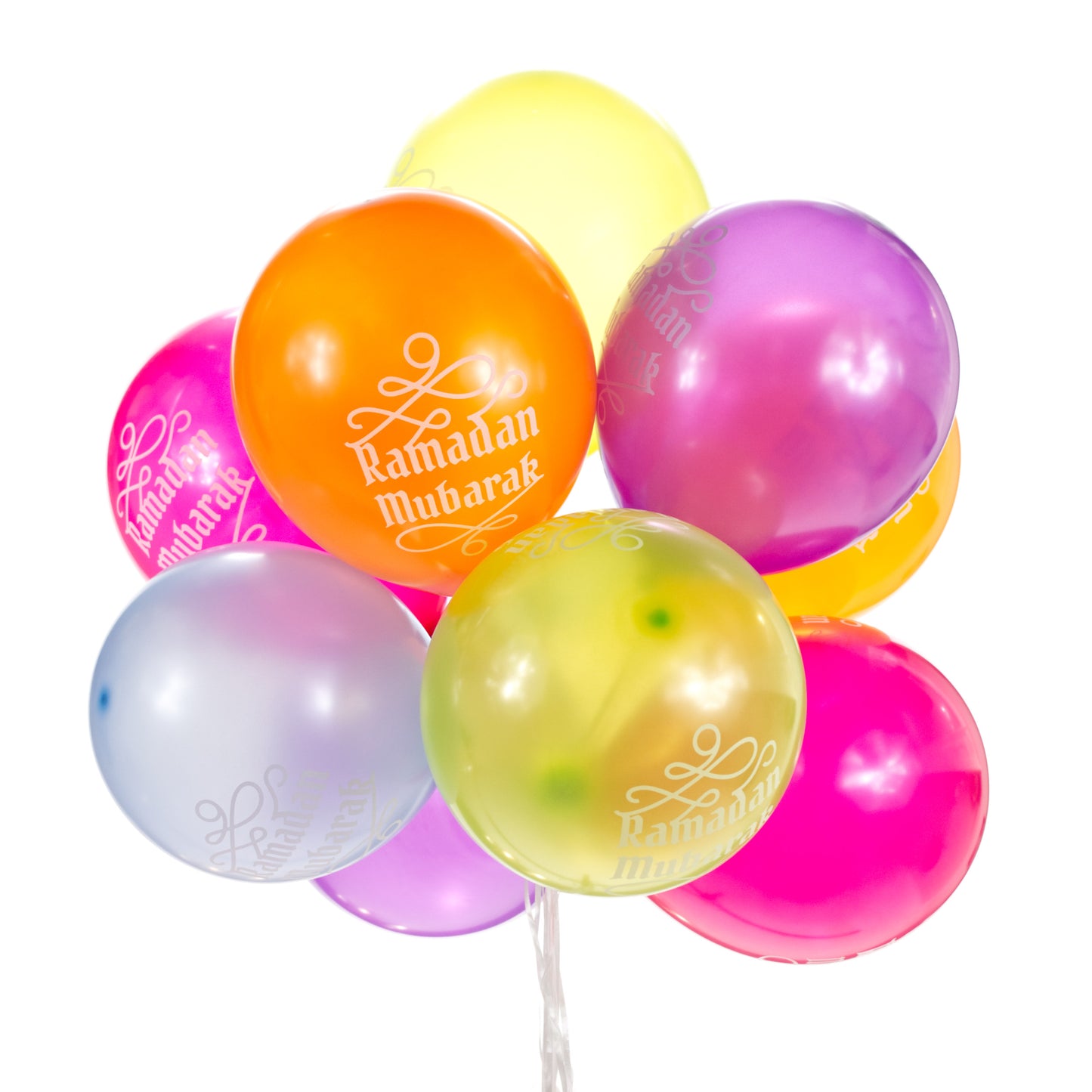 Ramadan Mubarak Balloons - Multi-Coloured