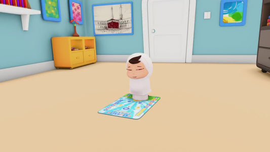 CLEARANCE - Omar & Hana My Salah Mat - Interactive Kids Prayer Mat | Sejadah Interaktif Kanak-Kanak