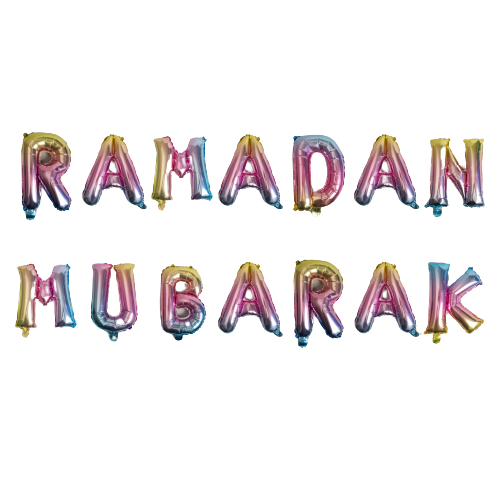 Belon Kerajang Pelangi Ramadan Mubarak